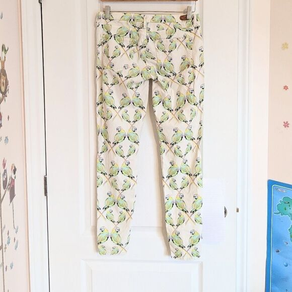 Dittos Parrot low rise jeggins size 27 animal graphic pants A3 - Picture 3 of 11